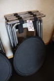 Times 4 - chrome tray stands with trays