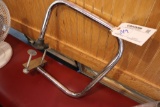 Clamp on waitress rail for bar