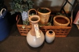 All to go - under table - vase, jars and related décor