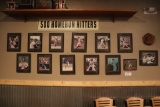 500 Home Run wall display with signage and 12 prints