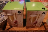 Times 2 - cases Libby 8 oz stemmed fluted champaign glasses
