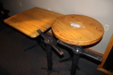 All to go - 3 solid oak tops - bases are there in as is condition - good to