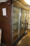Hussmann UMM78BF glass 3 door cooler - rough exterior but cools well