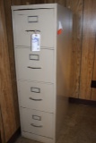 Tan 4 drawer legal file cabinet