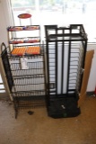 All to go - 3 Black wire display racks