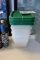 Times 4 - 4qt food storage containers with lids