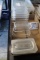 Times 7 - 1/9 acrylic inset pans with lids - (5) 1/9 x 2