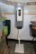 Metal based hand sanitizer station