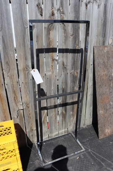 21" x 27" Chrome coated advertising frame