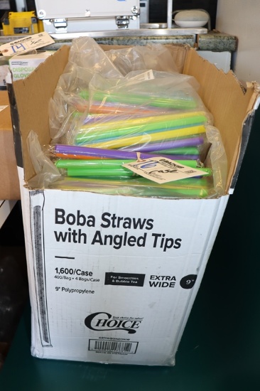 Case of Boba wrapped straws