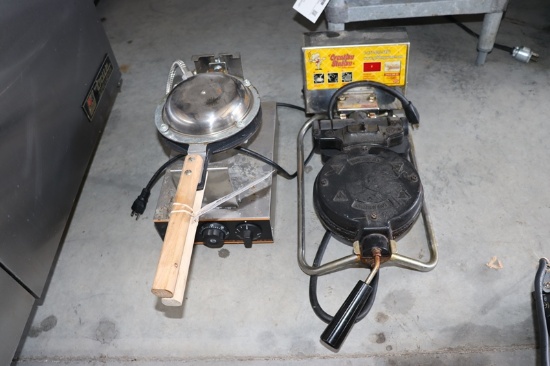 Pair to go - Countertop egg machine & waffle cone maker - unknown condition