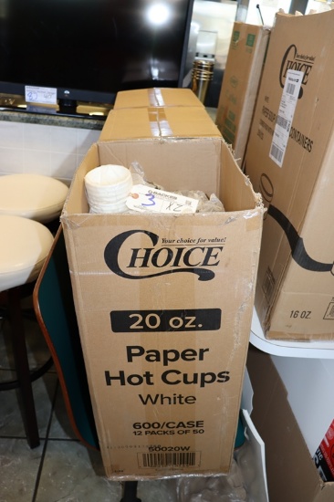 Times 2 - Cases of Choice 20oz paper cups - no lids