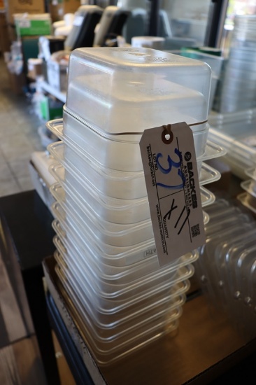 Times 11 - 1/6 x 4" acrylic inset pans with lids
