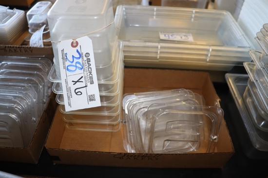 Times 6 - 1/6 x 6" acrylic inset pans with lids