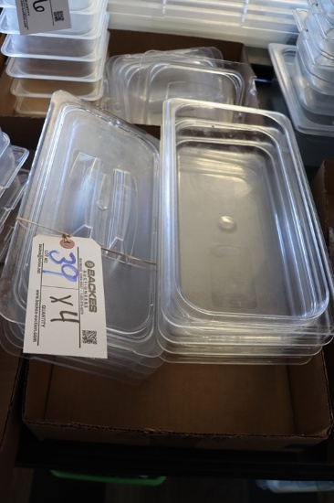 Times 4 - 1/3 x 2" acrylic inset pans with lids