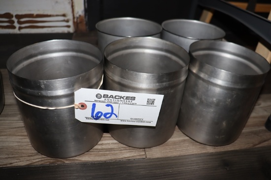 Times 5 - 5" Stainless Bain Maries
