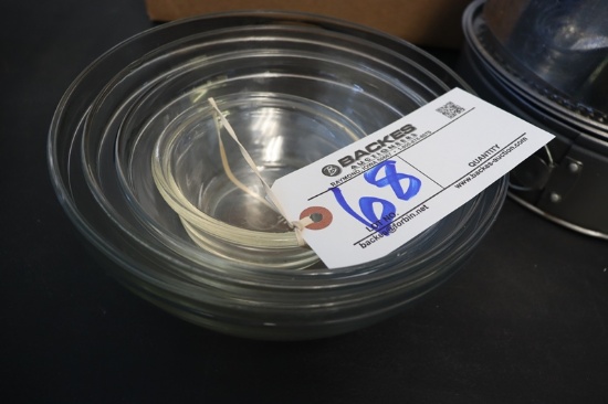 Times 4 - 4"-9" glass bowls