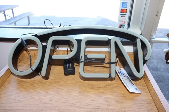 23" Wide LED "Open" sign