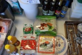 All to go - Thai food - noodles, vinegar, & tea