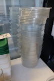 Times 7 - 4qt round food storage containers with lids