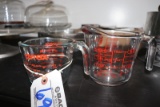 Times 2 - 8oz & 16oz Pyrex glass measuring cups