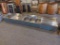 7' Stainless 3 bin bar sink with 2' ice bin - no legs