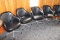 Times 6 - Black vinyl portable lounge chairs