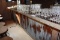 8' x 20' front bar with wood top & corrugated steel front