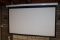 8' electric projection screen - no remote - does have manual button on screen frame