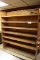 6' wood wall rack made of 2
