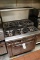 Southbend 4361A gas 6 burner range with over shelf & convection oven