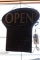 Open sign with business hours