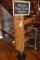 Please wait to be seated sign/stand