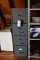 All steel 4 drawer file cabinet