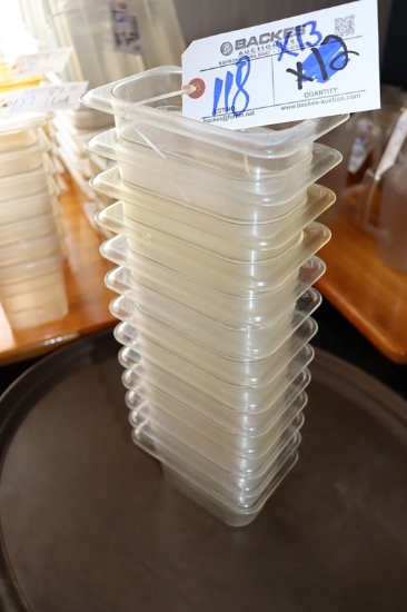 Times 13 - 1/9 x 4" acrylic inset pans - no lids