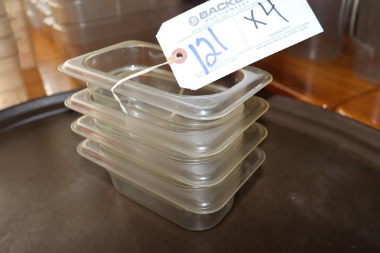 Times 4 - 1/9 x 2" acrylic inset pans - no lids