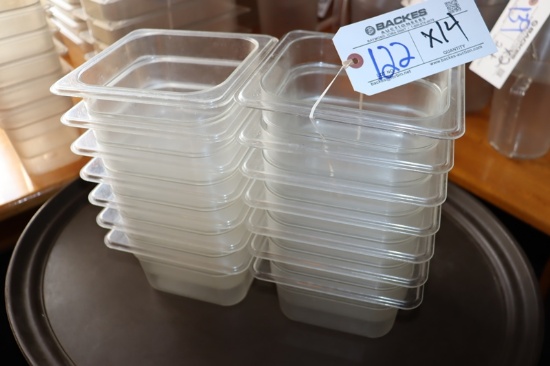 Times 14 - 1/6 x 4" acrylic inset pans - no lids