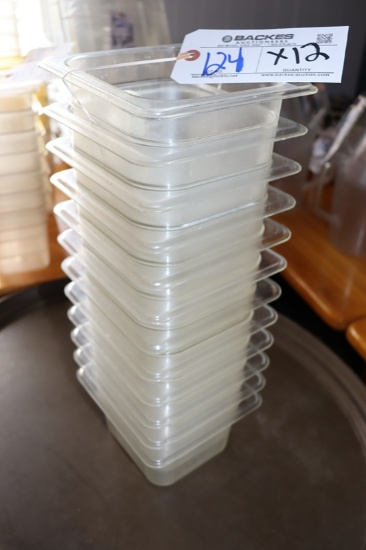 Times 12 - 1/6 x 4" acrylic inset pans - no lids