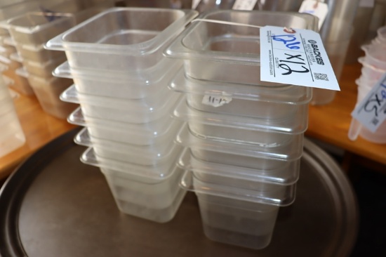 Times 12 - 1/6 x 6" acrylic inset pans - no lids