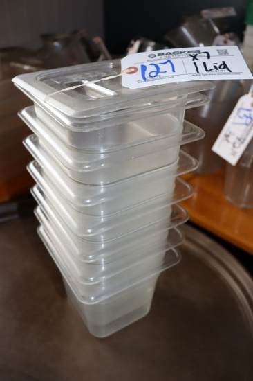 Times 7 - 1/6 x 6" acrylic inset pans - no lids