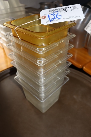 Times 7 - 1/6 x 6" acrylic inset pans - no lids