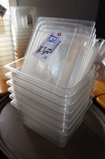 Times 6 - 1/2 x 6" acrylic inset pans with lids
