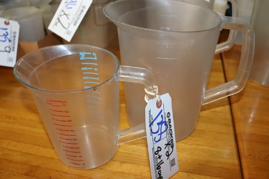 Times 2 - Acrylic 64 oz. & 1 gallon measuring cups
