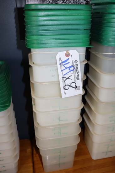Times 8 - 4 quart food storage containers with lids