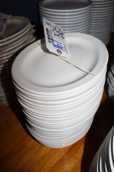 Times 25 - Oneida 9.5"white platters