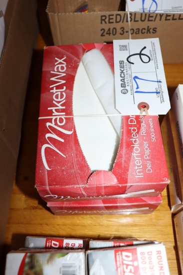 Pair to go - 2 opened boxes of wax deli paper