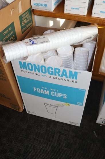 1/2 case of 16 oz. foam cups