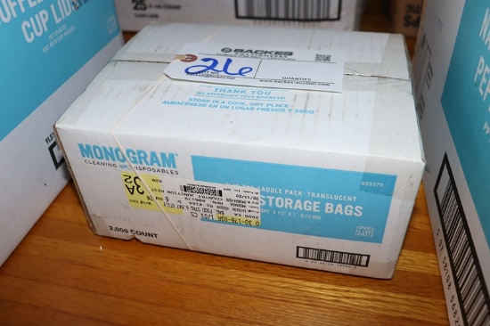 Case of 6" x 7" storage bags