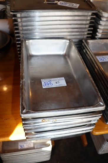Times 11 - 12" x 20" x 4" stainless inset pans