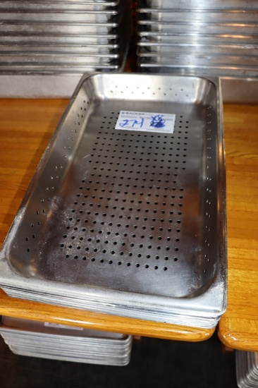 Times 8 - 12" x 20" x 2" perforated stainless inset pans